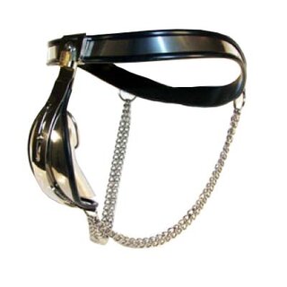TRANSFORMATION chastity belt with COMFORT System in CHAINS-Style or DOUBLE-ACTIV for men