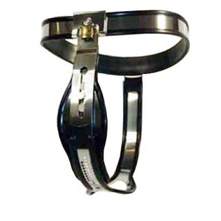 COMFORT-Chastity belt System with continuous crotch belt and anus-hole for women