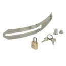 Chastity-Anal shield (narrow and long) with lock-system