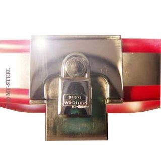 High-polished chrome plated security lock (Surcharge especially together with a new order of a chastity belt with security locks)