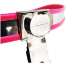 Round chastity belt fastening-button