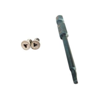 Modifizierte Dreiecks Spezialschrauben für den Verschluss-Knopf und Spezialschraubendreher